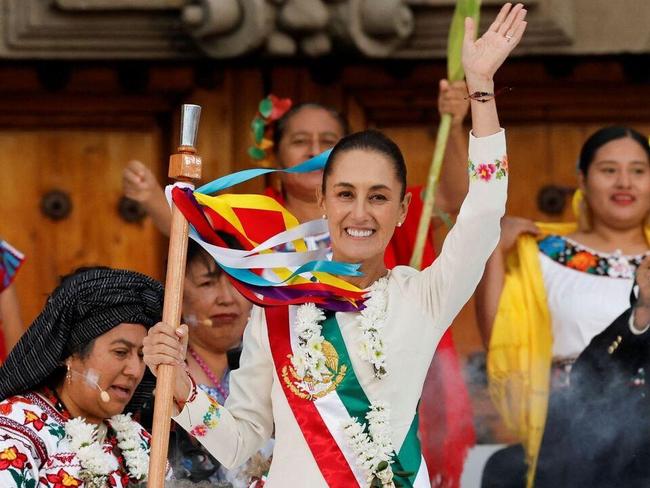 Claudia Sheinbaum sworn in as Mexico’s first female president