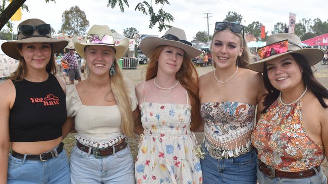 Phoebe Mayne, Casey Halvorsen, Ruby Buckingham, Chloe Nielsen, Katie Berg at CMC Rocks 2024. Picture: Aaron Goodwin