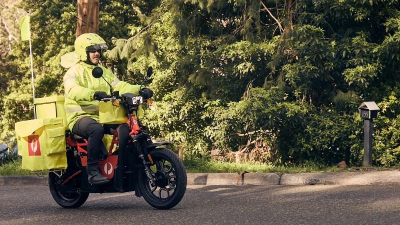 Australia Post has launched a new fleet of 175 state-of-the-art electric motorbikes. Picture: Supplied