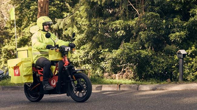 Australia Post has launched a new fleet of 175 state-of-the-art electric motorbikes. Picture: Supplied