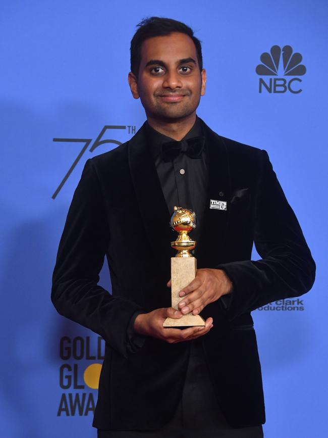 Actor Aziz Ansari. Picture: AFP