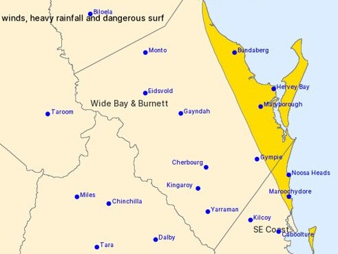 BoM has updated its weather warning for the Bundaberg region with the potential for intense rainfall that may lead to dangerous and life threatening flash flooding.