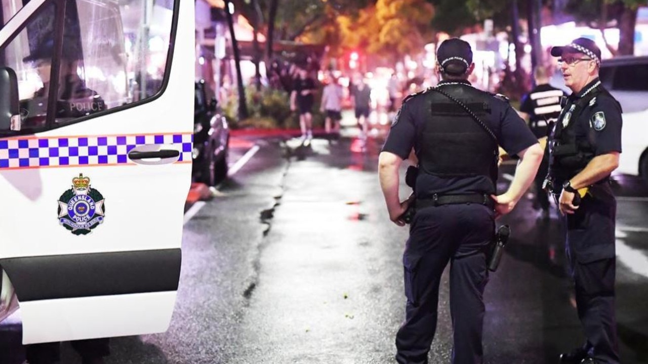 Sunshine Coast police on patrol at the Ocean Street safe night precinct in Maroochydore. Picture: Patrick Woods