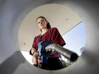 Kiri Mutton refuelling. Picture: AAP - Josh  Woning