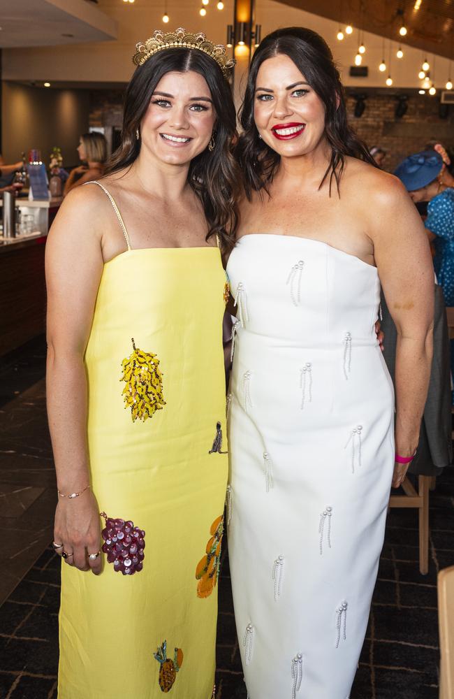 Courtney Kings (left) and Zoe Dwyer at Fitzy's Melbourne Cup Party, Tuesday, November 5, 2024. Picture: Kevin Farmer