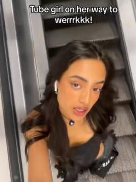 Bahsoon rocketed to internet fame with her wacky dances on public transport. Picture: TikTok.