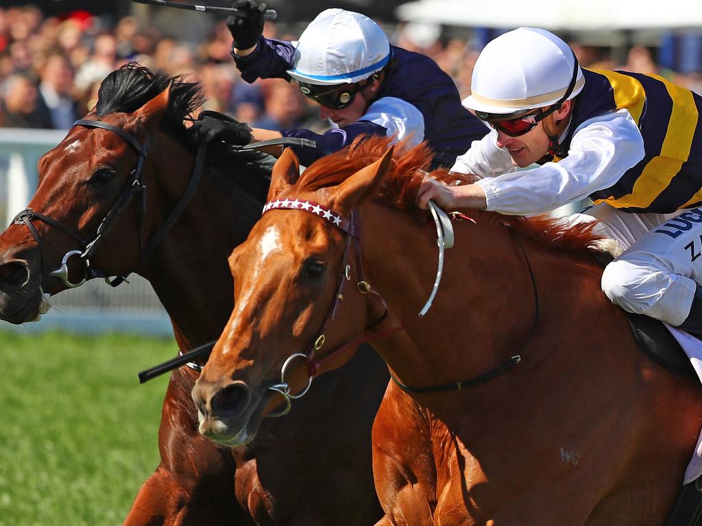 Caulfield Stakes: Gailo Chop (Mark Zahra). Picture: Getty Images