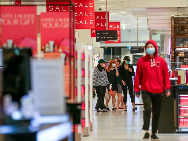 Myer closed its doors due to the lockdown. Picture: Tim Carrafa