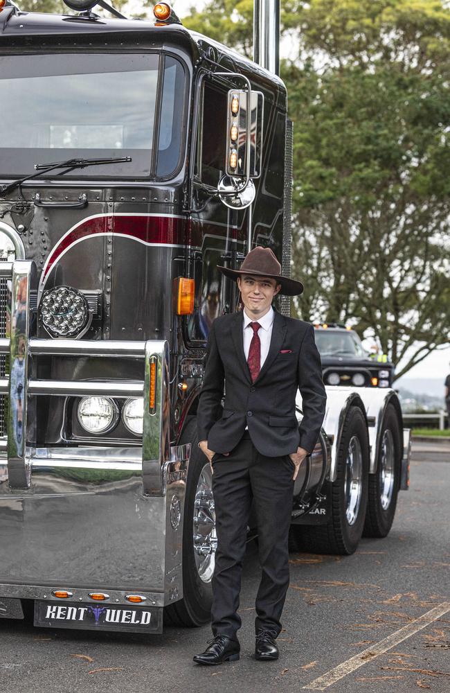 Graduate Cody Baxter at Toowoomba Christian College formal at Picnic Point, Friday, November 29, 2024. Picture: Kevin Farmer