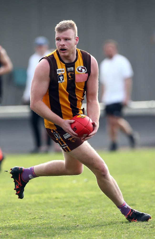 GDFL: Inverleigh v Bannockburn. No 19. Casey Meehan for Inverleigh.