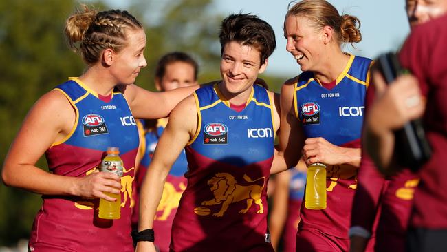 Brisbane’s Lauren Arnell, Sam Virgo and Kate Lutkins.