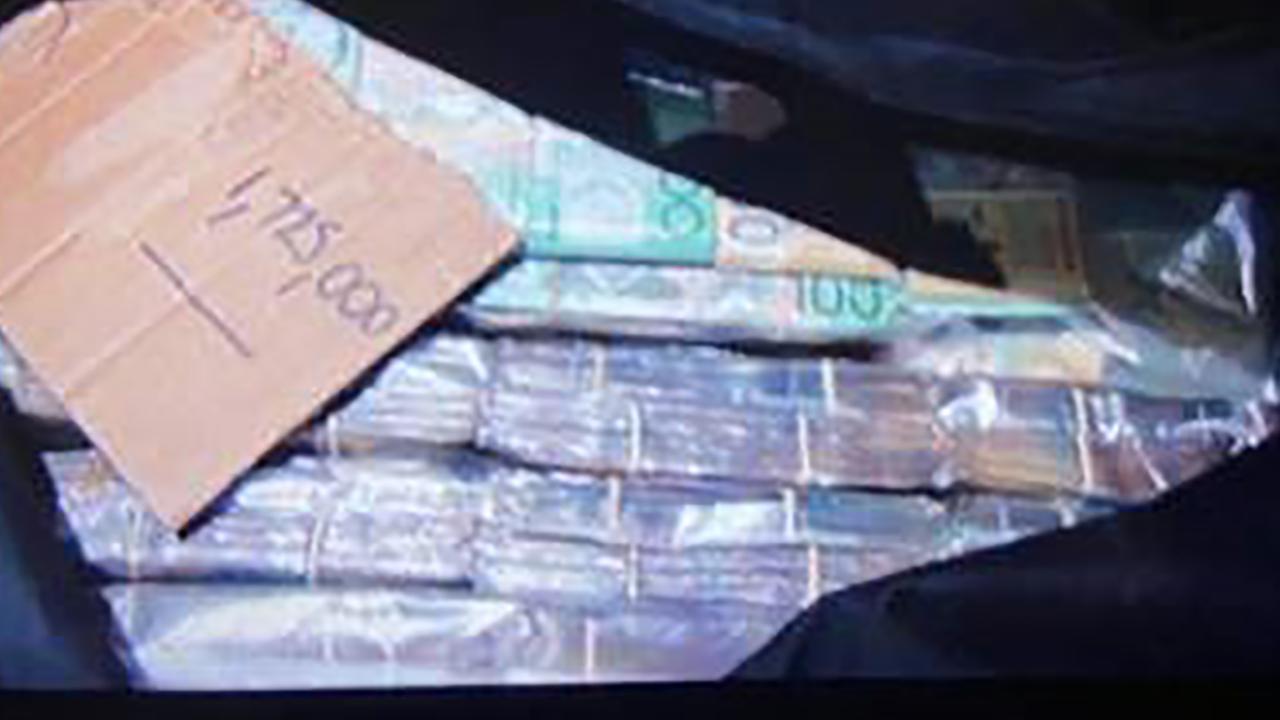 Cash seized in West End in Operation Merriden. Source: Supplied