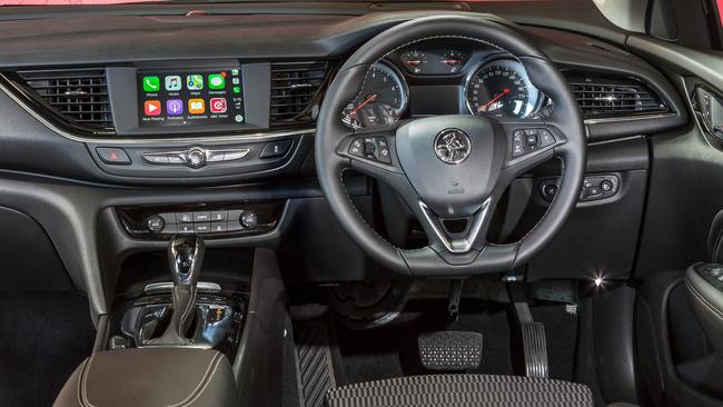 The Commodore has a long list of standard safety equipment but the interior presentation could do with a lift, and bigger digital screens. Picture: Thomas Wielecki.