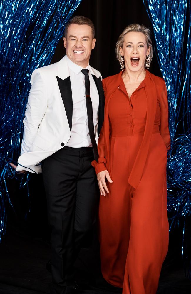 Dynamic duo … Keller says she trusts her new co-host Grant Denyer “implicitly” as they join forces on 10's new season of Dancing With The Stars. Picture: Supplied