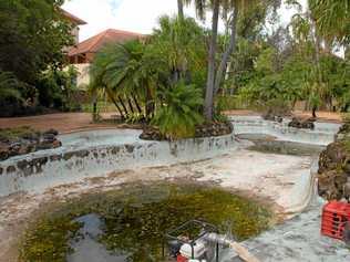 DERELICT: One of the pools at Laguna Quay which has been unused for some time. Picture: Peter Holt