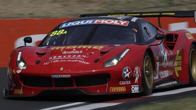 Toni Vilander will start from pole at the Bathurst 12 Hour.