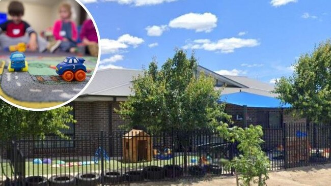 Children at the childcare centre allegedly ate food off the ground.