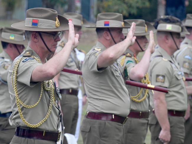 25th anniversary of the Blackhawks helicopter crash at Hughrange, near Townsville, that took the lives of 18 soldiers. Chief of the Australian Army Lieutenant General Rick Burr. Picture: Evan Morgan