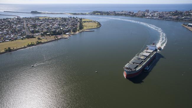 A tanker at the Port of Newcastle. Picture: Supplied