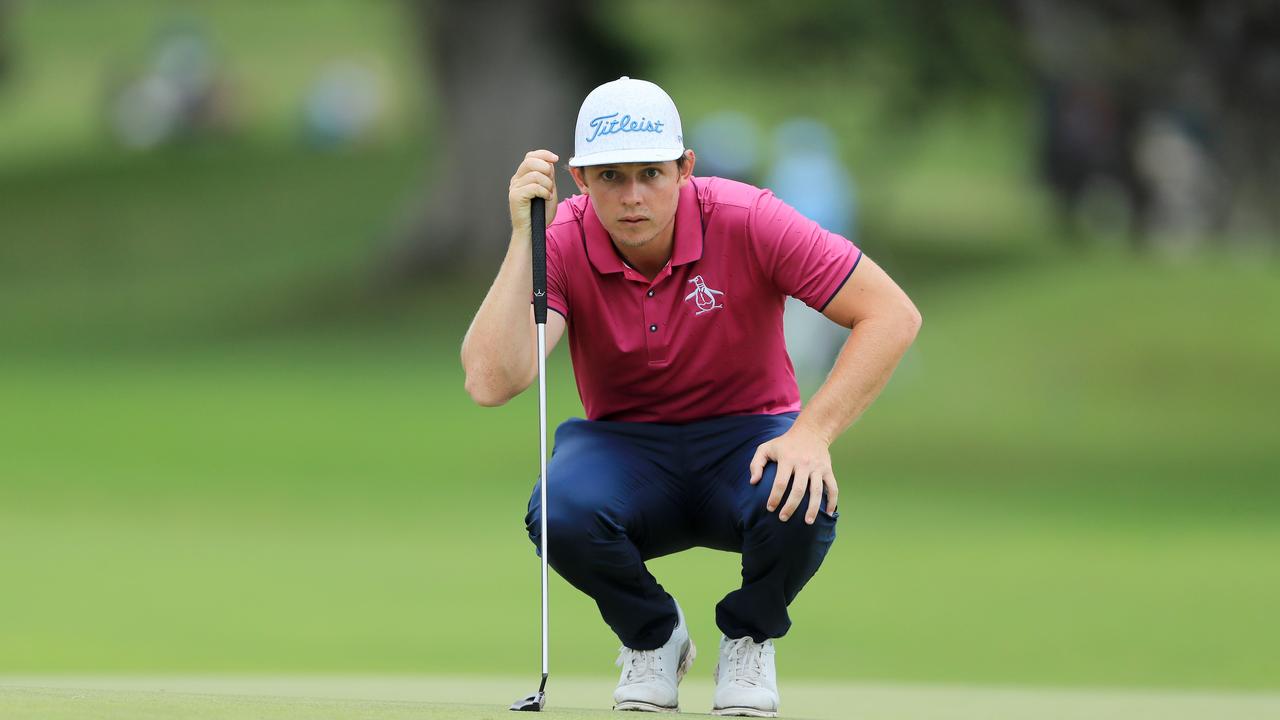 Aussie Cameron Smith is second heading into the final round of the Sony Open in Hawaii. Photo: Sam Greenwood/Getty Images/AFP