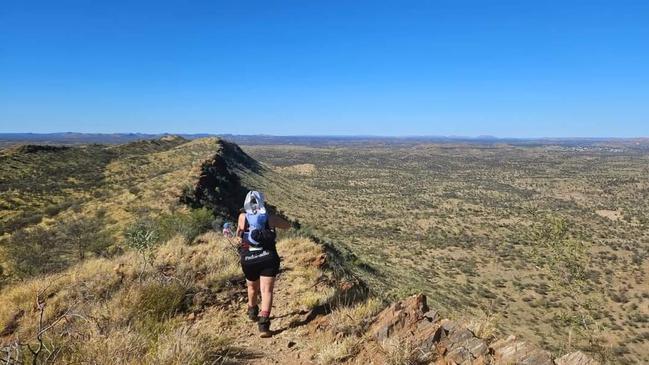 Runners en route at the 2023 West Macs Monster. Picture: Mparntwe social run club, Facebook.