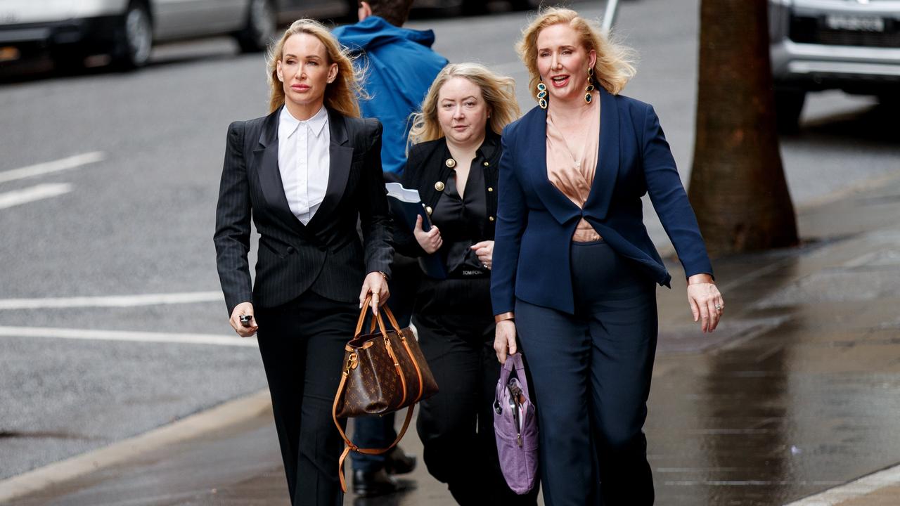 Linda Rogan (left) arrives at Federal Court on Tuesday. Picture: NewsWire/Nikki Short