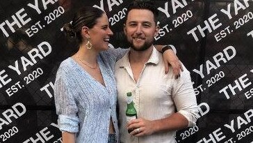 Zaliah label co-owner Tiarne Bova and husband Dan Bova, who runs The Yard gym in Caringbah.