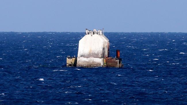 The Oceanlinx wave generator sunk about one kilometer off Carrickalinga in 2014 and it’s not going anywhere soon. Picture: Dylan Coker