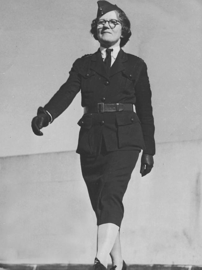 Violet McKenzie in her air force flight officer uniform. Picture: Ex-WRANS Association.