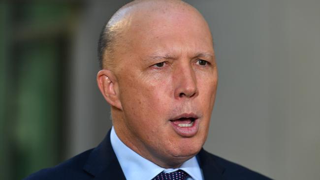 Home Affairs Minister Peter Dutton. Picture: AAP