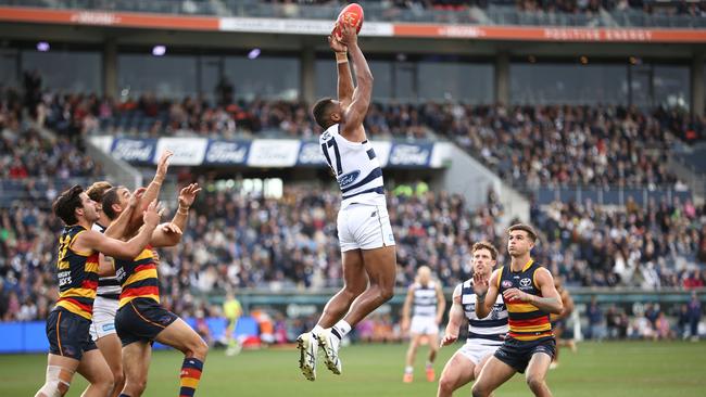 Esava Ratugolea was a problem for the Crows for most of the game. Picture: Getty Images