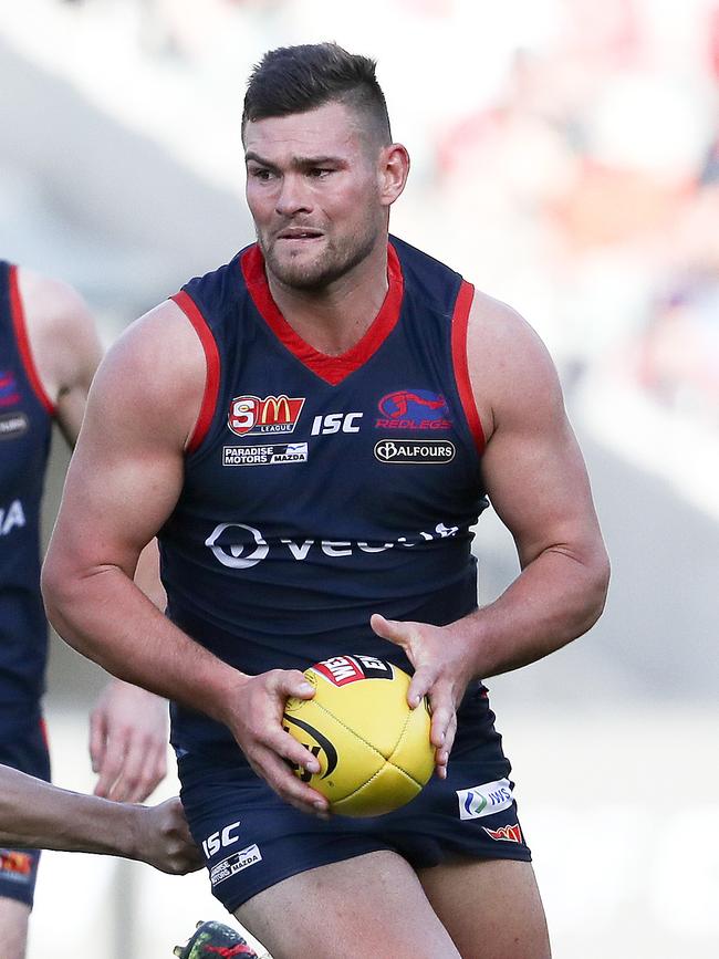 Mitch Grigg remains at The Parade after being overlooked in the AFL draft. Picture: Sarah Reed