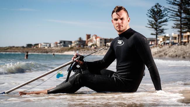 Kyle Chalmers at Glenelg. Picture: Matt Turner