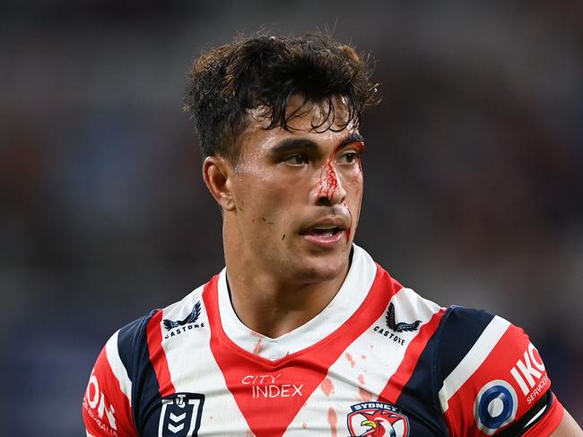 NRL 2024 RD07 SYDNEY ROOSTERS V STORM: Joseph Akuso-Suaalii Picture: NRL Photos