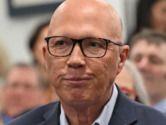 SYDNEY, AUSTRALIA - APRIL 27: Opposition Leader Peter Dutton and wife Kirilly (L) sit with Former Prime Minister John Howard (R)ÃÂ during a Liberal Party campaign launch in the seat of Mackellar on April 27, 2025 in Sydney, Australia. Australia will head to the polls on May 3, early voting for the 2025 Australian election has also been highly successful, with more than 524,000 people casting their ballots on the first day alone-breaking previous records. (Photo by Dan Peled/Getty Images)