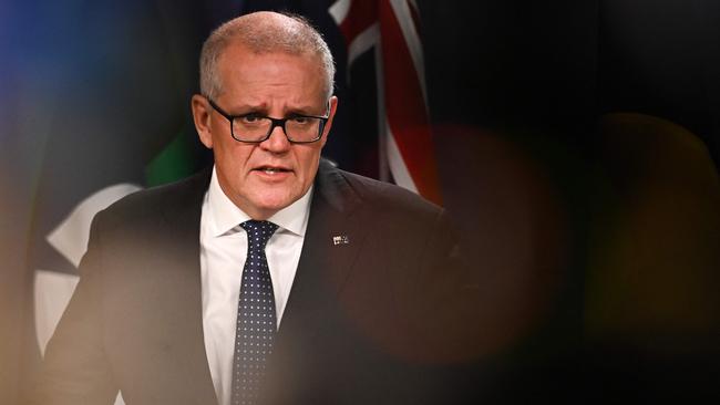 Former prime minister Scott Morrison was secretly in charge of five portfolios. Picture: Steven Saphore / AFP