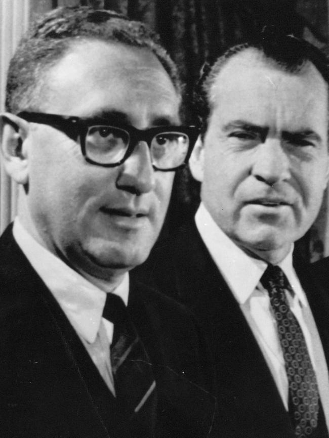 President Richard Nixon with Kissinger in 1970.