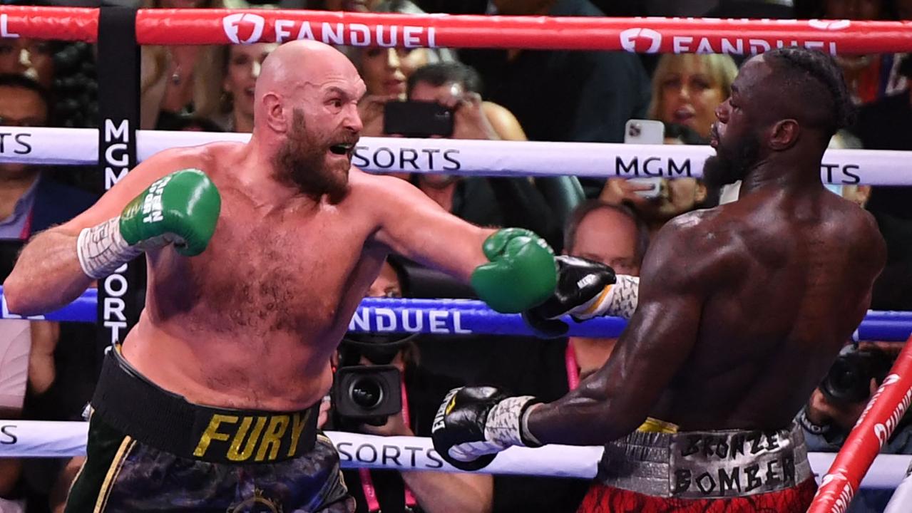 Fury and Wilder fought out a classic. (Photo by Robyn Beck / AFP)