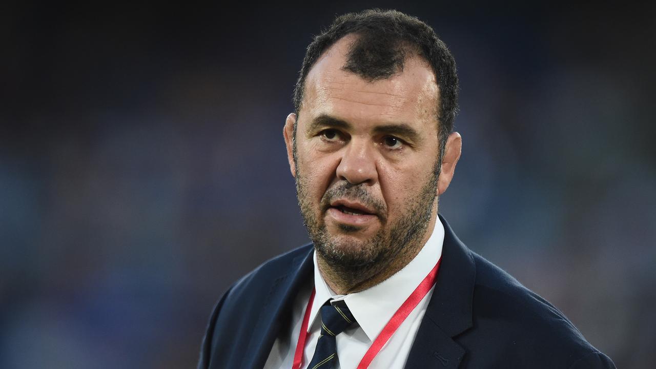 Michael Cheika of the Wallabies looks on after the Bledisloe Cup Test match.