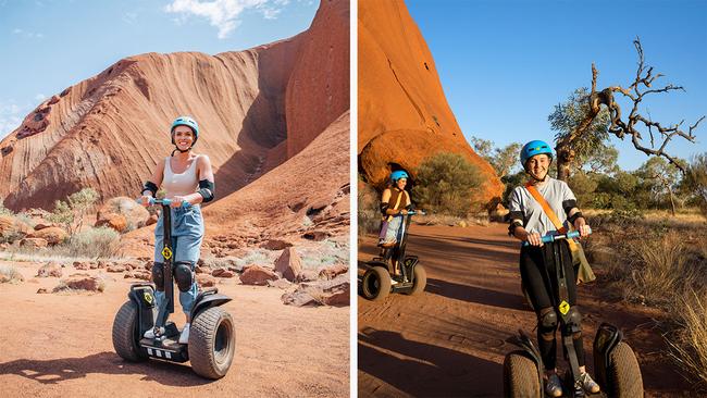 A segway tour is a great way to see Uluru