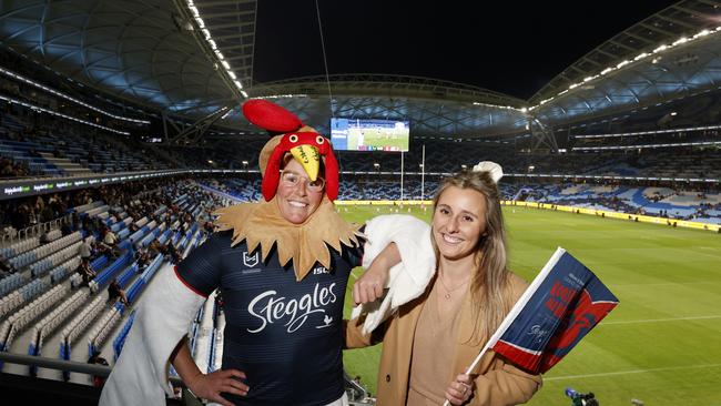 Fans in at Allianz Stadium for the first NRLW game at the new venue. Picture: Jonathan Ng