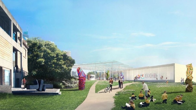 The art garden will link the gallery with the Gallery of NSW