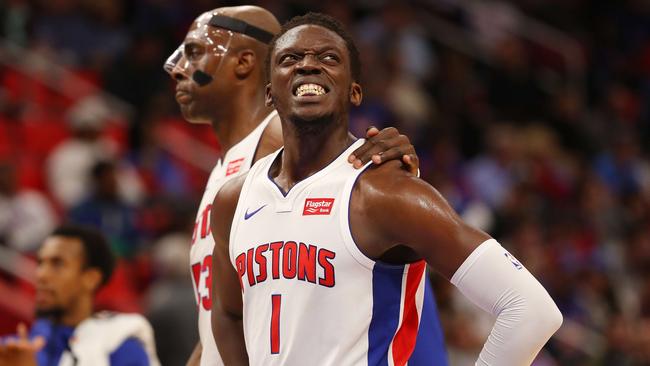 Pistons guard Reggie Jackson will miss the next 6-8 weeks with an ankle injury. Photo: Gregory Shamus/Getty Images/AFP