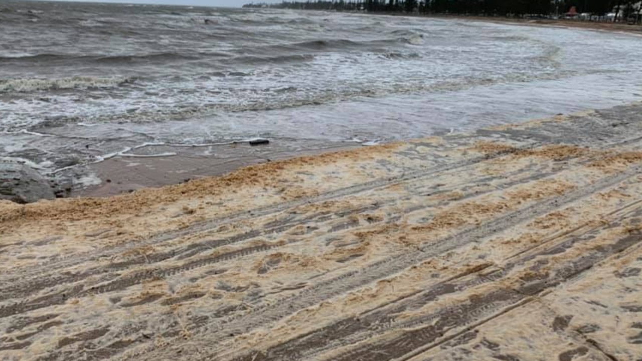 Tunya Dunn took this photo of foam covering the beach. FOR REDCLIFFE HERALD