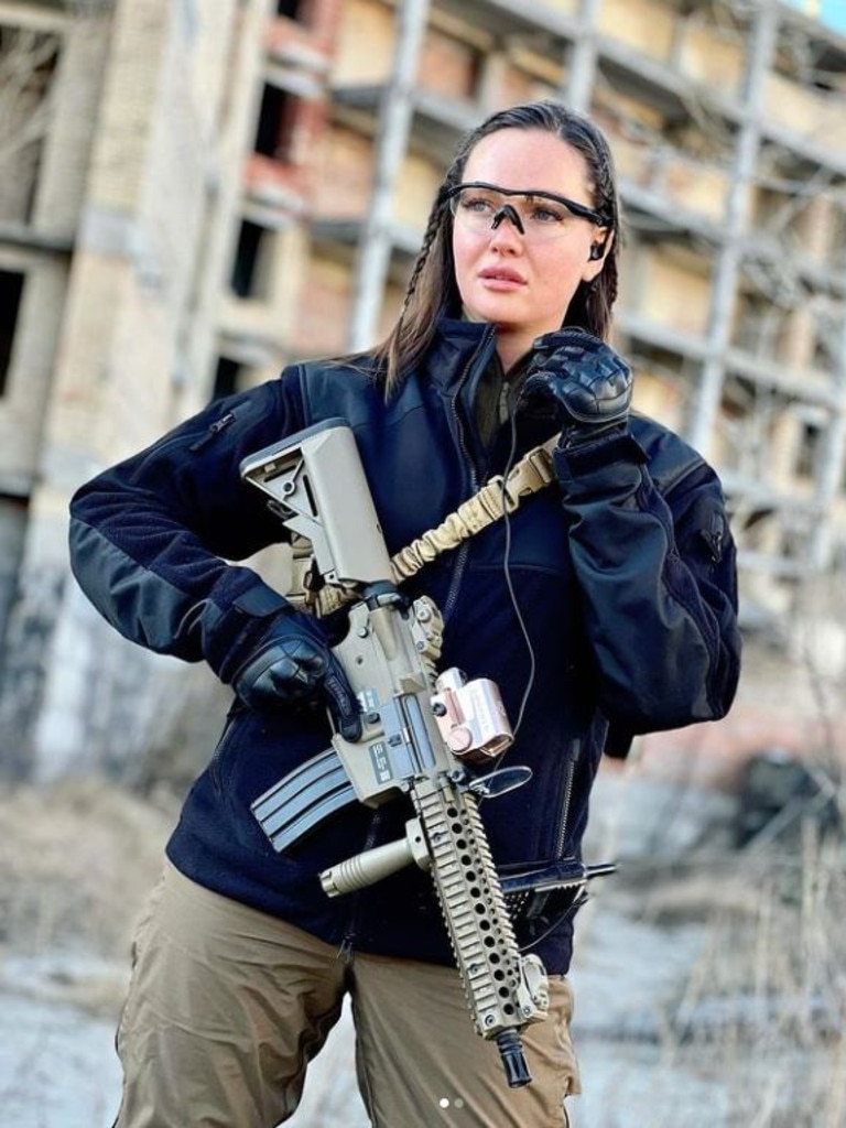 Anastasia Lenna has reportedly joined the Ukrainian war effort against Russia. Picture: Instagram