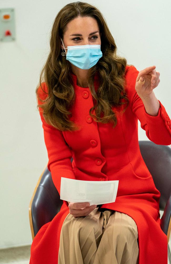 Catherine, the Duchess of Cambridge, is showing more of her personality lately. Picture: AFP