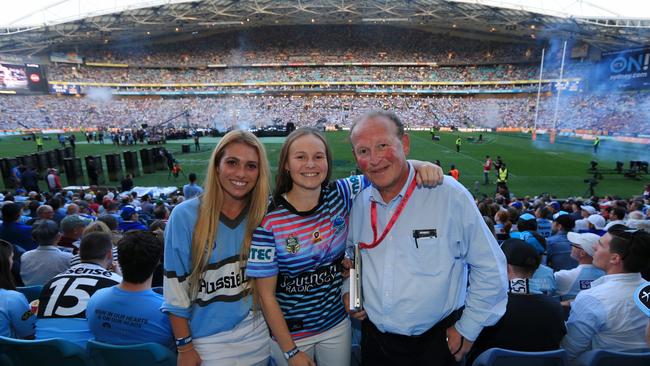 Phil Rothfield at ANZ Stadium for Cronulla’s 2016 NRL Grand Final win. Picture: Toby Zerna