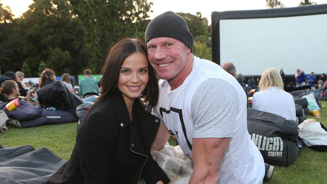 Lauren Brant and Barry Hall at Moonlight Cinema. Picture: Julie Kiriacoudis