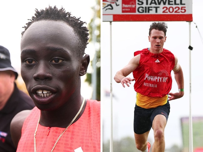 Gout Gout and Lachlan Kennedy failed to make the Stawell Gift final. Image: Getty