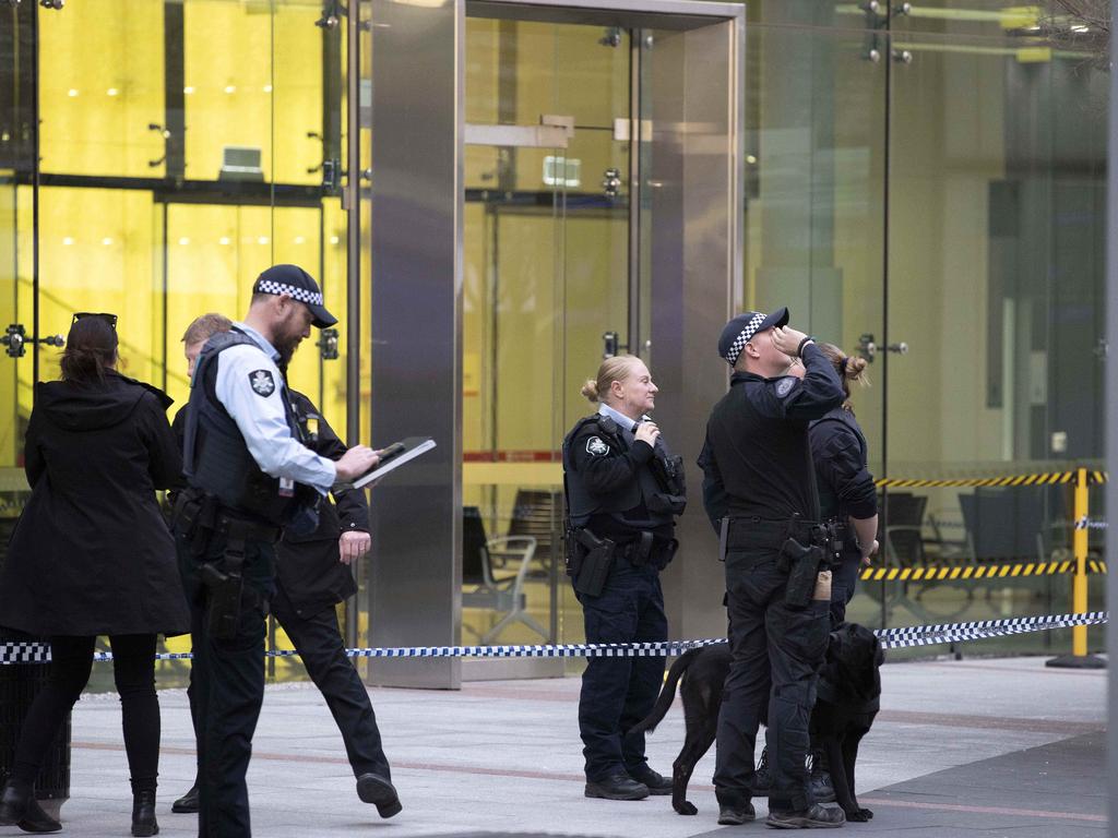 Police are appealing for fresh witnesses of last week’s shooting in Canberra Airport. Picture: NCA NewsWire / Gary Ramage